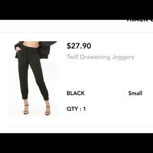 Forever 21- black joggers
